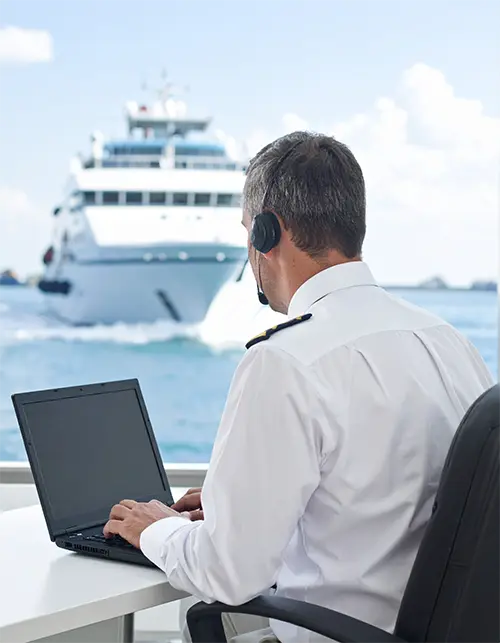 Registrar working on Sea Star One